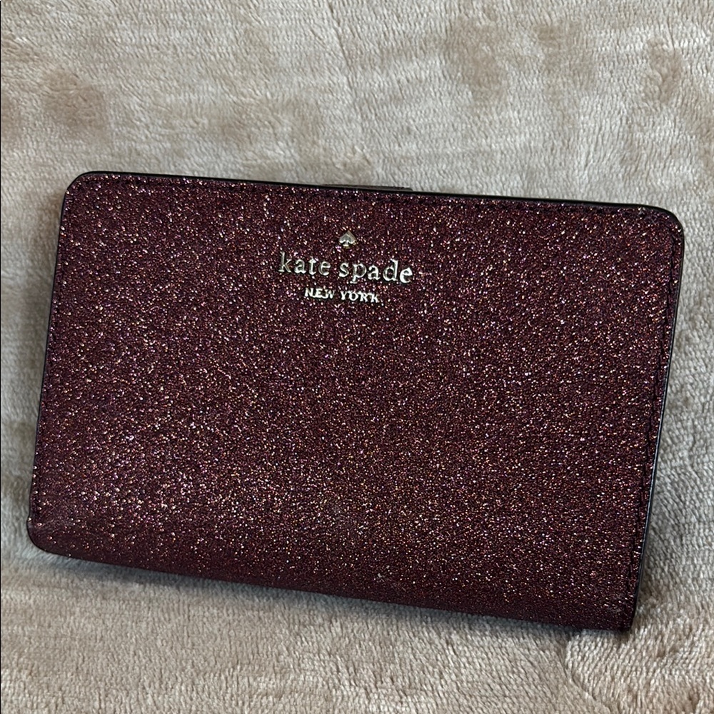 Kate Spade Madison Medium Bifold Glitter Wallet